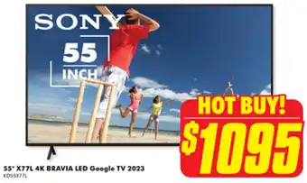 The Good Guys 55" X77L 4K BRAVIA LED Google TV 2023 offer