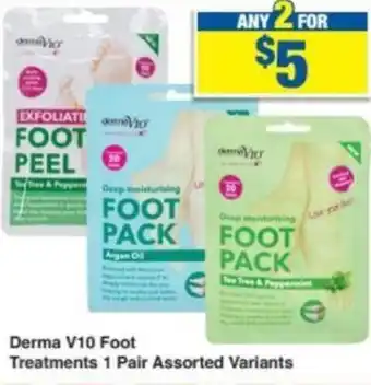 My Chemist Derma V10 Foot Treatments 1 Pair Assorted Variants offer