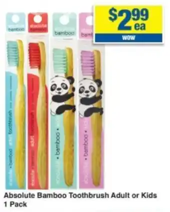 My Chemist Absolute Bamboo Toothbrush Adult or Kids 1 Pack offer