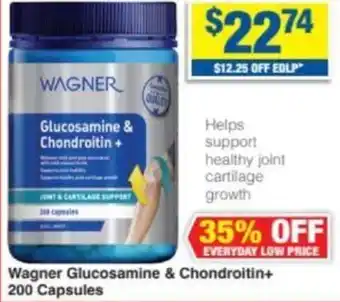 My Chemist Wagner Glucosamine & Chondroitin+ 200 Capsules offer