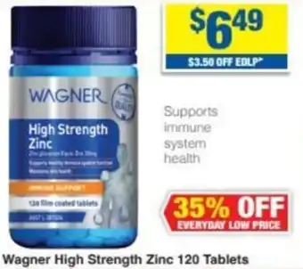 My Chemist Wagner High Strength Zinc 120 Tablets offer