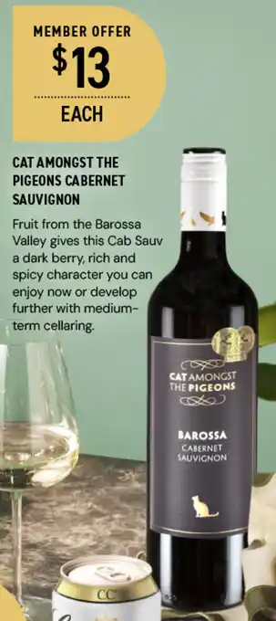Dan Murphy's CAT AMONGST THE PIGEONS CABERNET SAUVIGNON offer