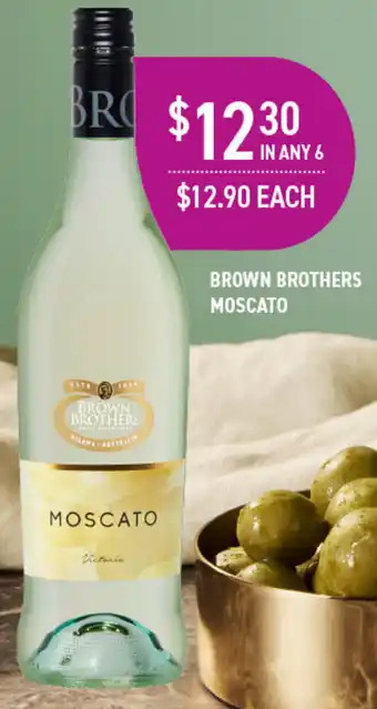 Dan Murphy's BROWN BROTHERS MOSCATO offer