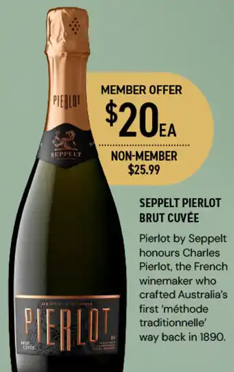 Dan Murphy's SEPPELT PIERLOT BRUT CUVÉE offer