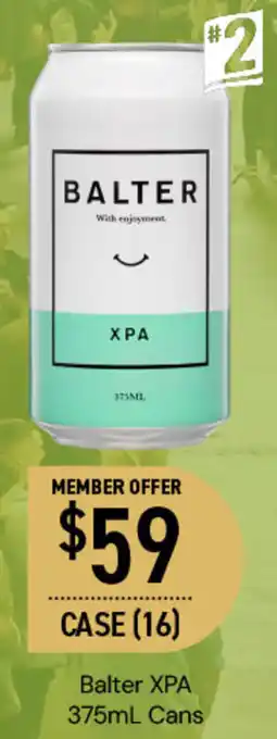 Dan Murphy's Balter XPA 375mL Cans offer