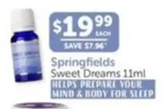 Springfields Sweet Dreams 11ml