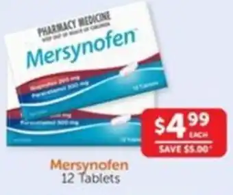 WHOLELIFE catalogue Mersynofen 12 Tablets offer