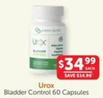 Urox Bladder Control 60 Capsules