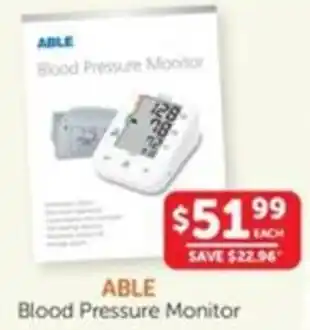 ABLE Blood Pressure Monitor