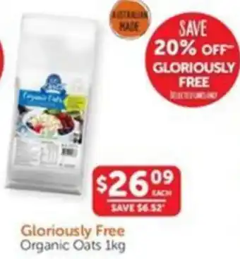 WHOLELIFE catalogue Gloriously Free Organic Oats 1kg offer
