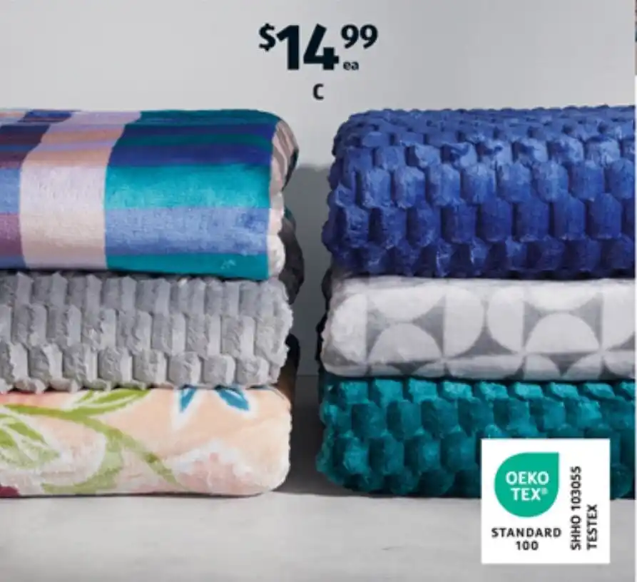 Plush Throw Blanket offer at ALDI