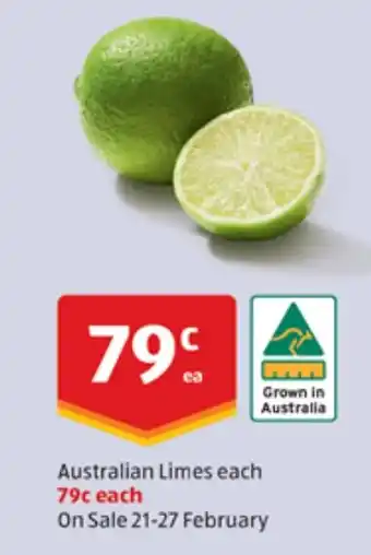 ALDI Australian Limes each offer