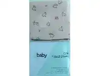 Baby Bunting 4Baby Cot Fitted Sheet Rabbit Run 2 Pack offer