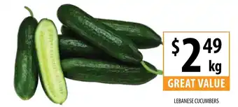 Supabarn LEBANESE CUCUMBERS offer