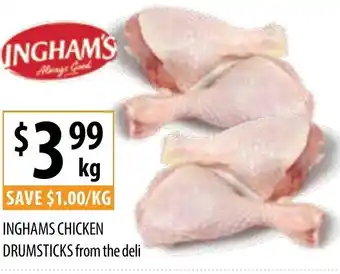 Supabarn INGHAMS CHICKEN DRUMSTICKS offer