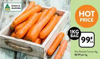 Foodworks Pre-Packed Carrots 1kg offer