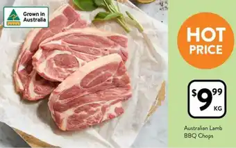 Foodworks Australian Lamb BBQ Chops offer
