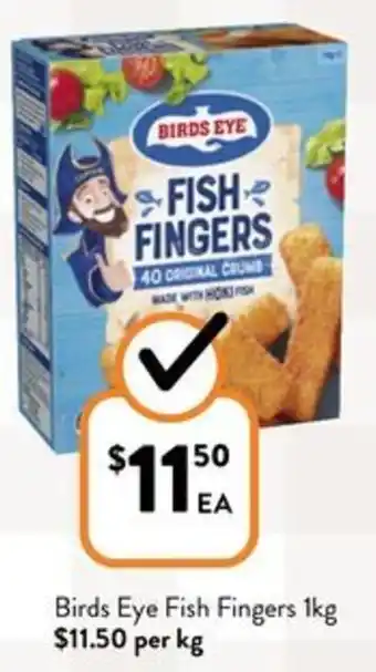 Foodworks Birds Eye Fish Fingers 1kg offer