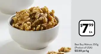 Foodworks Best Buy Walnuts 350g offer