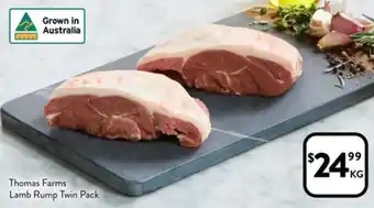 Foodworks Thomas Farms Lamb Rump Twin Pack offer