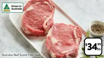 Foodworks Australian Beef Scotch Fillet Steak offer