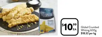 Foodworks Global Crumbed Whiting 600g offer
