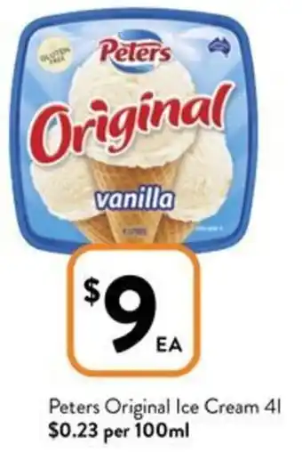 Foodworks Peters Original Ice Cream 41 offer