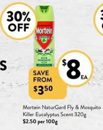 Mortein NaturGard Fly & Mosquito Killer Eucalyptus Scent 320g