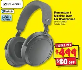 JB Hi-Fi Momentum 4 Wireless Over-Ear Headphones offer