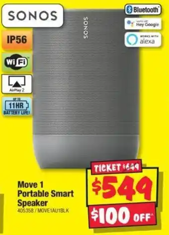 JB Hi-Fi Move 1 Portable Smart Speaker offer