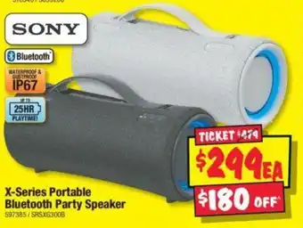 JB Hi-Fi X-Series Portable Bluetooth Party Speaker offer
