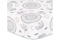 Baby Bunting The Peanut Shell Boho Cot Fitted Sheet Elephant & Medallion offer