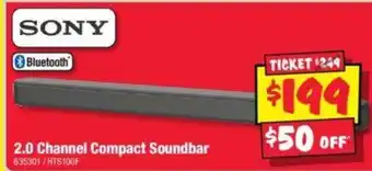 JB Hi-Fi 2.0 Channel Compact Soundbar offer