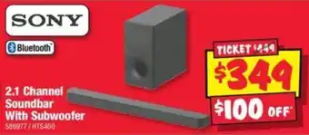 JB Hi-Fi 2.1 Channel Soundbar With Subwoofer offer