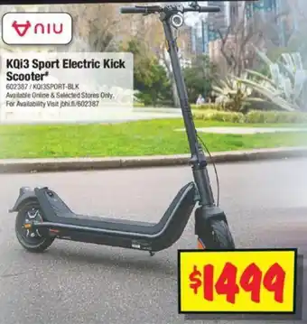 JB Hi-Fi KQi3 Sport Electric Kick Scooter offer