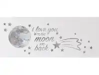 Baby Bunting Living Textiles Wall Decal Set Sleepy Moon offer