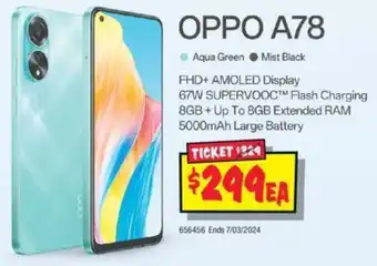 JB Hi-Fi OPPO A78 offer