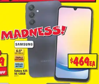 JB Hi-Fi Galaxy A25 5G 128GB offer