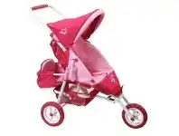 Baby Bunting Valco Mini Marathon Doll Pram With Toddler Seat Butterfly Pink offer