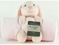 Baby Bunting The Little Linen Company Plush Blanket & Toy Bunny offer