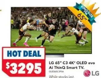 Harvey Norman LG 65" C3 4K OLED evo Ai ThinQ Smart TV. offer