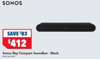 Harvey Norman Sonos Ray Compact Soundbar - Black. offer