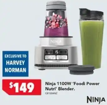 Harvey Norman Ninja 1100W 'Foodi Power Nutri' Blender. offer