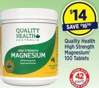 Star Discount Chemist Quality Health High Strength Magnesium* 100 Tablets offer