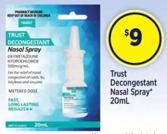Trust Decongestant Nasal Spray* 20mL