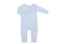 4Baby Slogan Long Sleeve Romper - Little Brother Blue 00