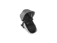 Baby Bunting Uppababy Rumble Seat V2 - Charcoal Melange / Silver / Black Leather (Jordan) offer