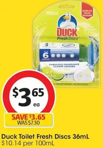 Coles Duck Toilet Fresh Discs 36mL offer