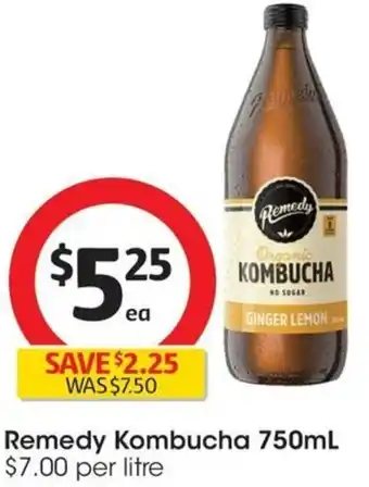 Coles Remedy Kombucha 750mL offer