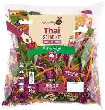 IGA Community Co Thai Salad Kit 285g offer